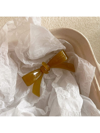 Beau - Cute Solid Color Bow Hair Clip