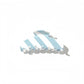 Beau - Oval Acetate Fiber Patterned Hair Claw Clip