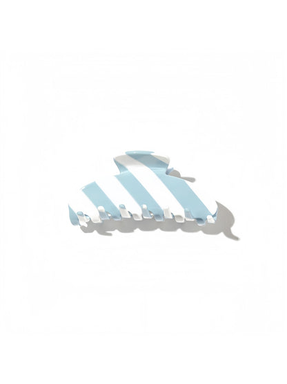 Beau - Oval Acetate Fiber Patterned Hair Claw Clip