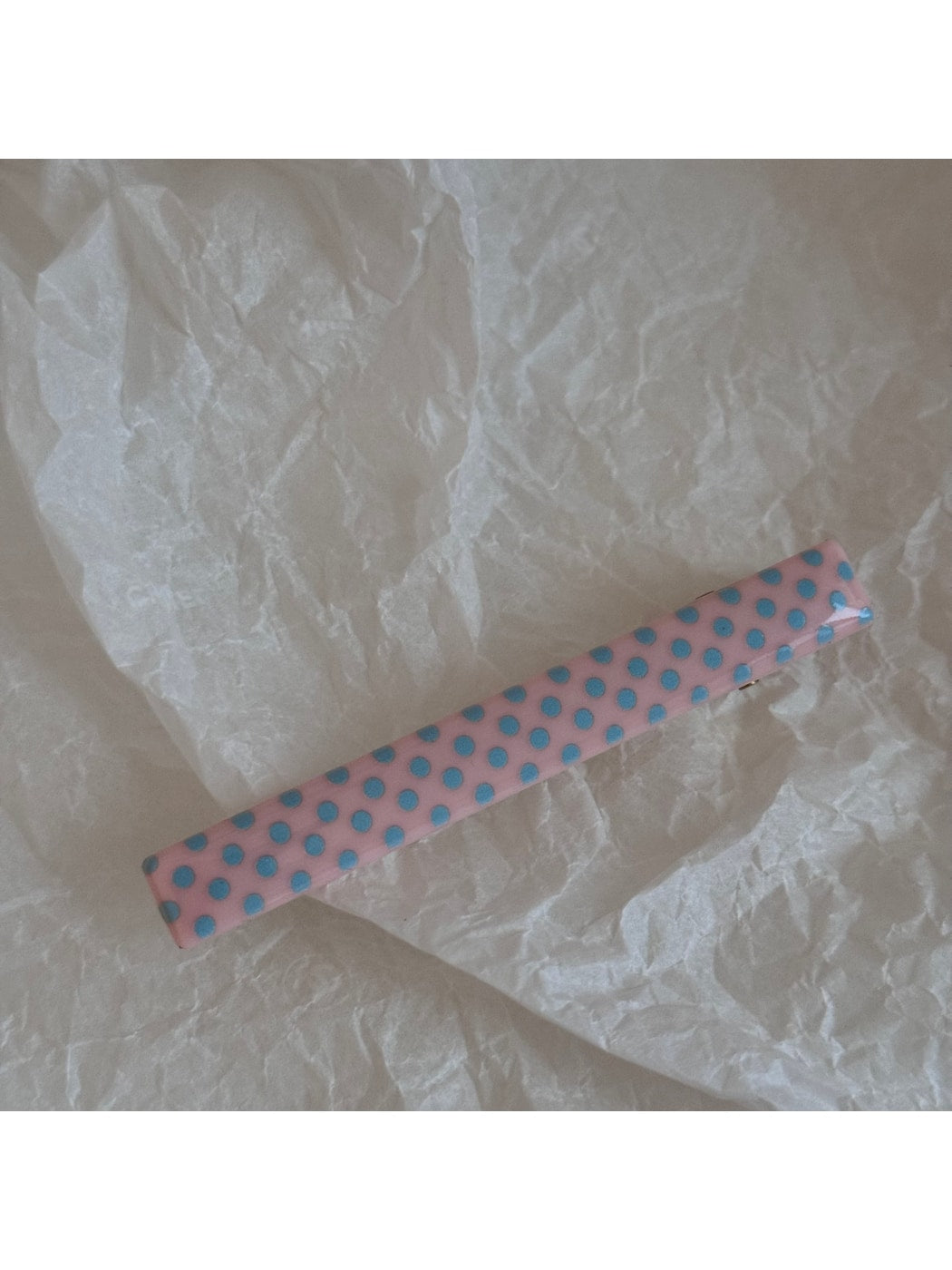 Beau - Polka Dot Straight Bar Side Hair Clip