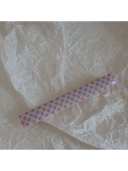 Beau - Polka Dot Straight Bar Side Hair Clip