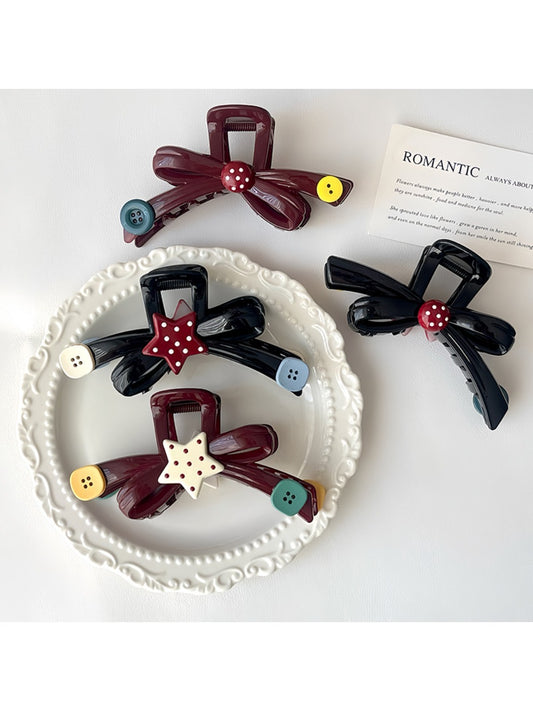 Beau - Charming Bow Shaped Hair Claw Clip