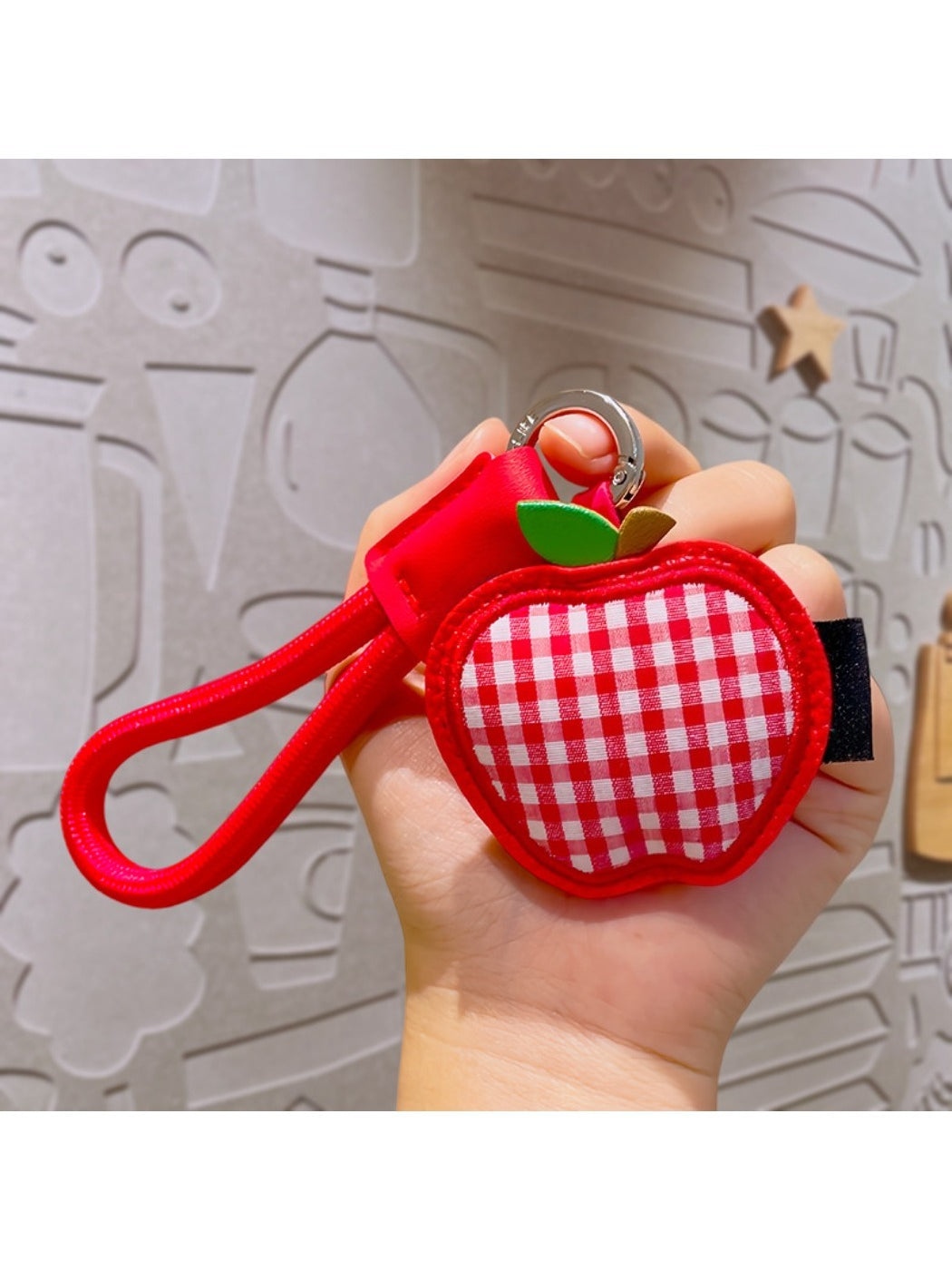 Keypus - Creative Plaid Fruit Keychain