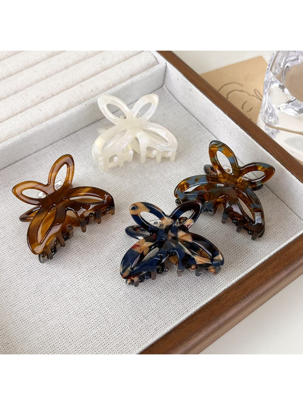 Beau - Elegant Mini Bow Shaped Hair Claw Clip
