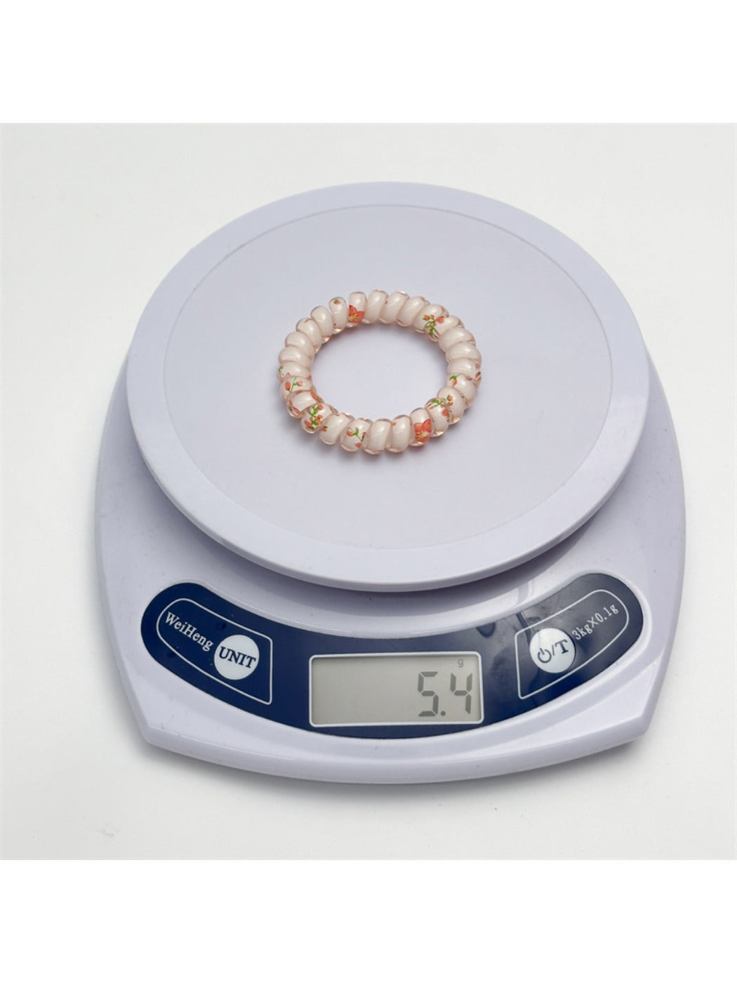 Gifty - Floral Print Telephone Hair Ring