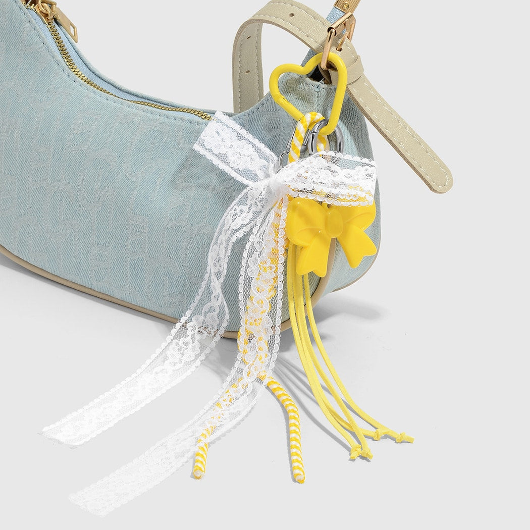 Keypus - Sweet Lace Bow Braided Cord Keychain