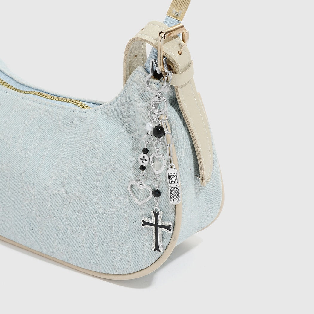 Keypus - Vintage Y2K Cross Charm Keychain