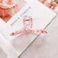 Beau - Polka Dot Plastic Ribbon Shape Claw Clip