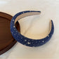 Gifty - Geometric Silver Star Detail Padded Headband