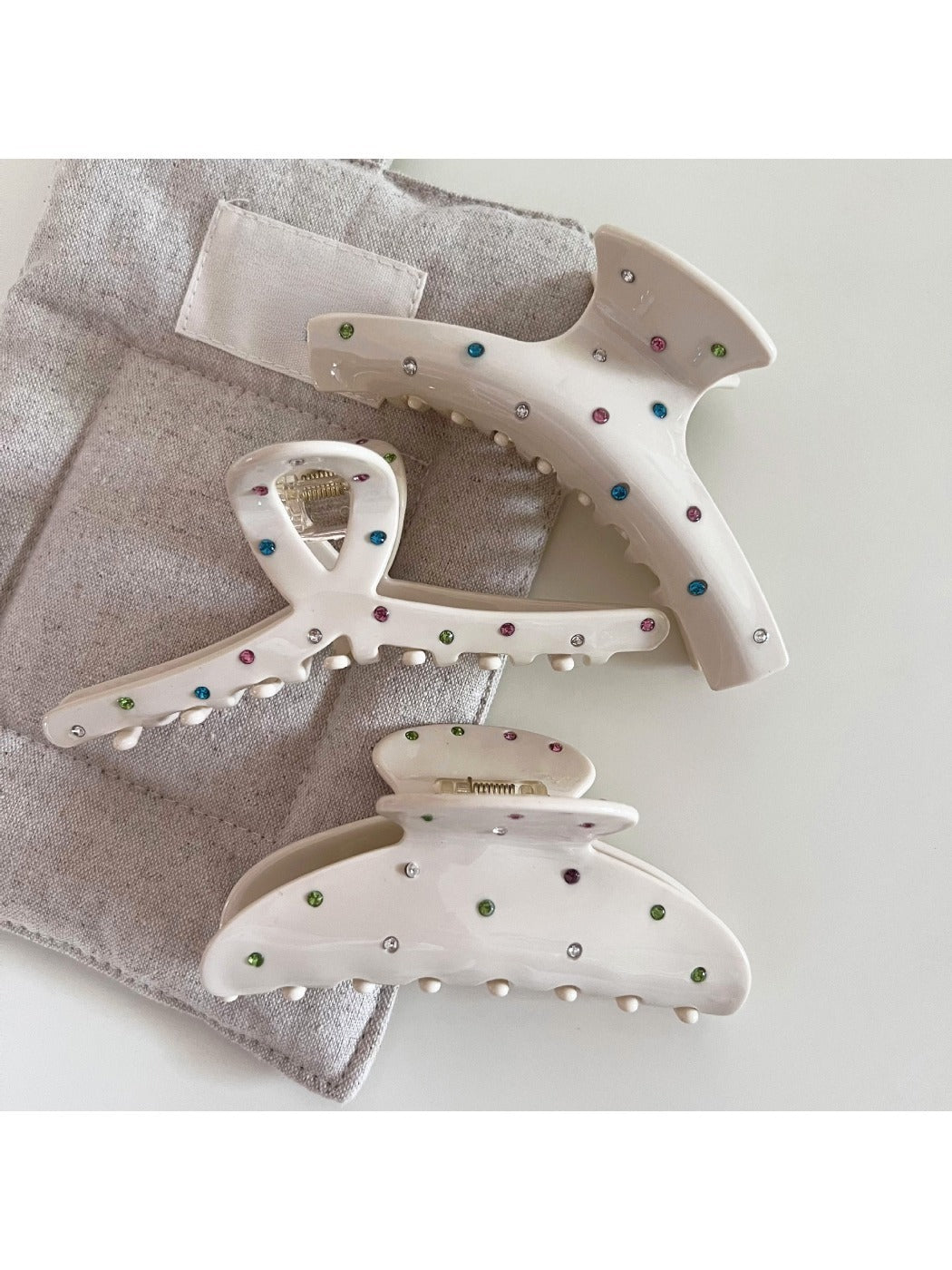Beau - French Polka Dot Hair Clip