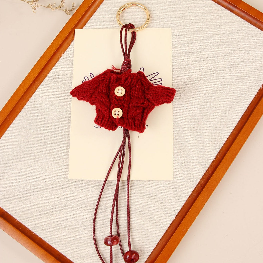 Keypus - Retro Sweater Mini Doll Alloy Keychain
