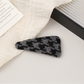 Beau - Geometric Oval Houndstooth Hair Clip