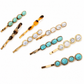 Beau - Geometric Cabochon Side Barrette Collection