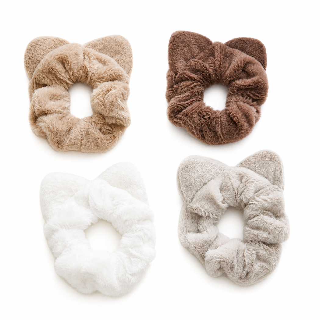 Gifty - Plush Cat Ear Scrunchie
