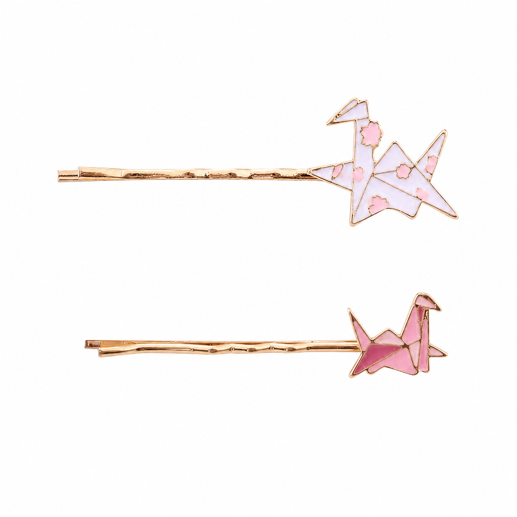 Beau - Origami Crane Pastel Barrette