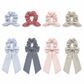 Gifty - Pinstripe Ribbon Bow Scrunchie