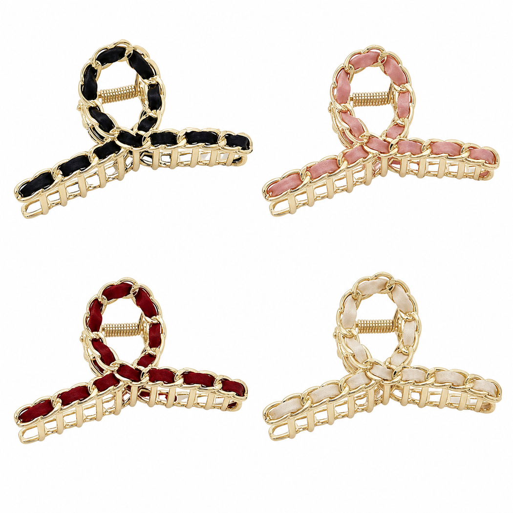 Beau - Twisted Openwork Large Hair Claw