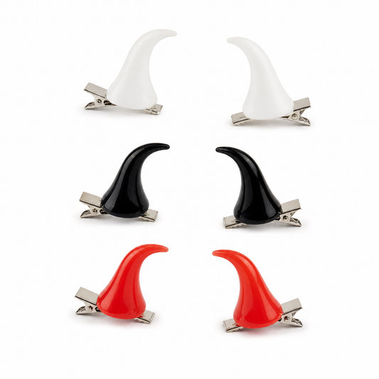 Beau - Halloween Devil Horn Hair Clip Pair
