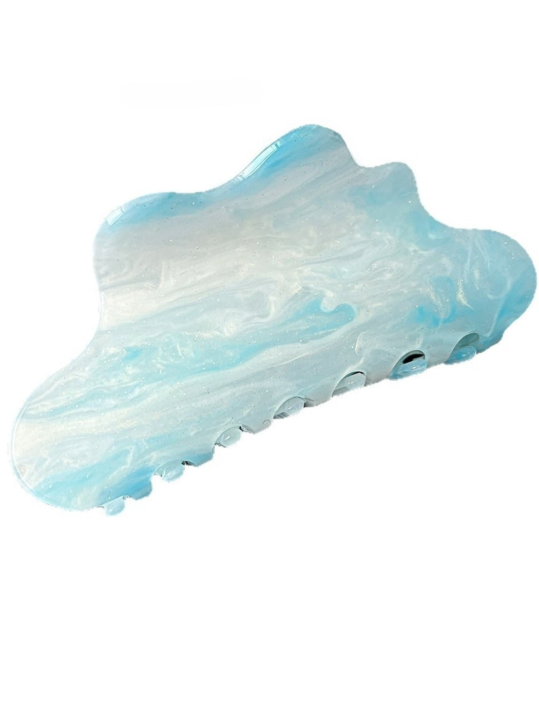 Beau - Glossy Cloud Form Acrylic Hair Claw Clip