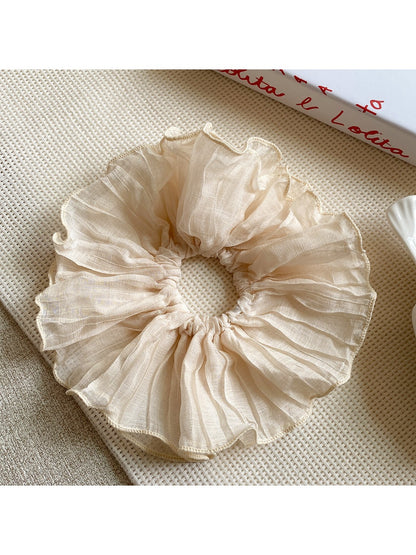 Gifty - Mesh Ruffled Scrunchie Hair Tie