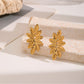 Earedge - Elegant Golden Nature Style Earrings