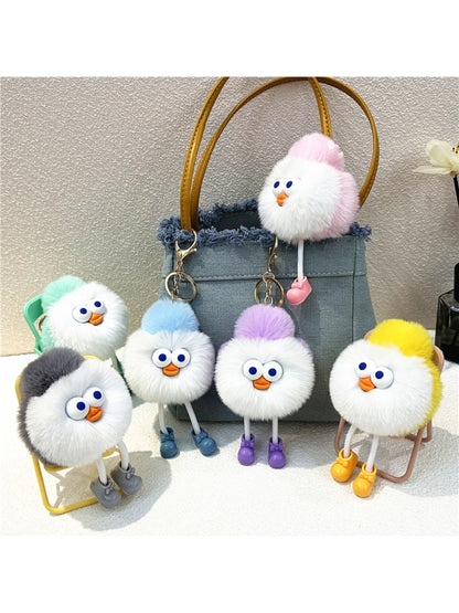 Keypus - Cartoon Funny Round Keychain