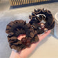 Gifty - Leopard Print Edging Hair Scrunchie