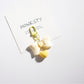 Keypus - Solid Color Heart Bow Keychain