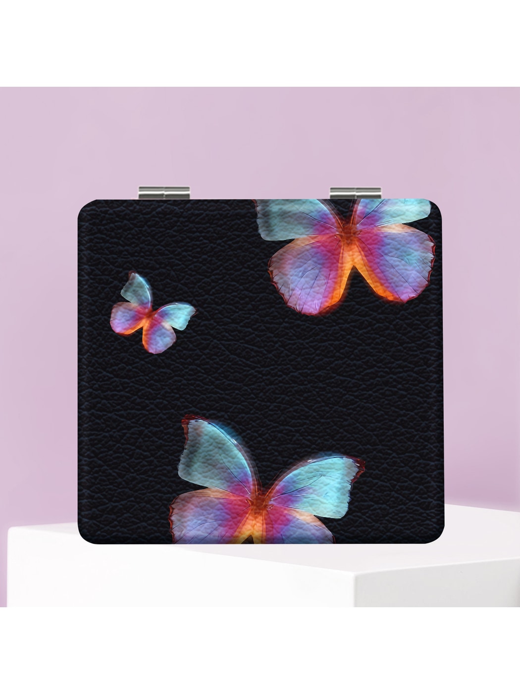 Mirroray - Butterfly Print Foldable Compact Makeup Mirror