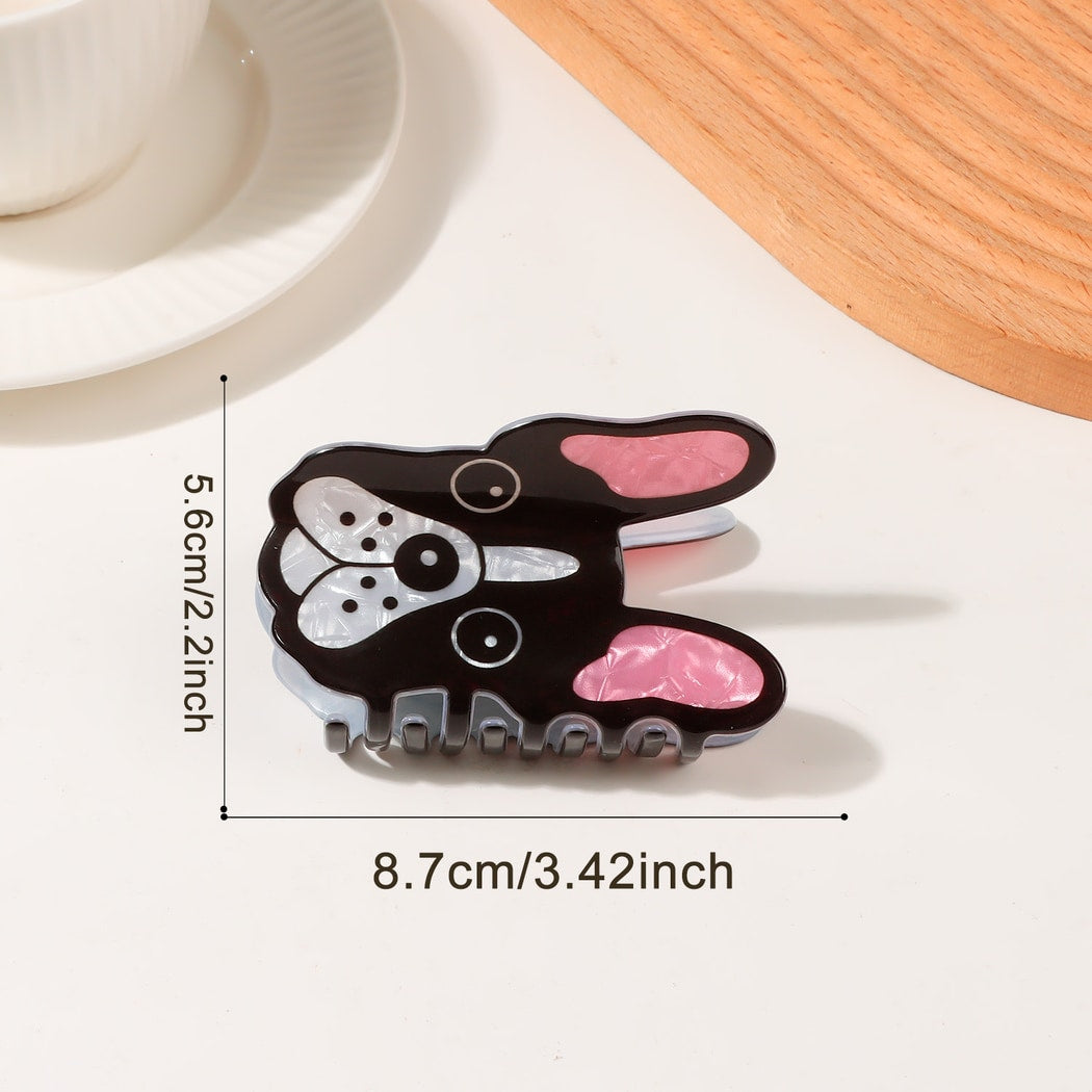 Beau - Brown Cartoon Dog Shape Claw Clip