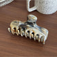 Beau - Marbled Plastic Geometric Line Claw Clip