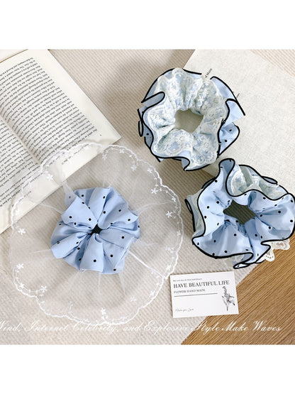 Gifty - Four-layer Hair Ring with Polked Lace