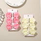 Beau - Glossy Floral Plastic Alloy Claw Clip Set