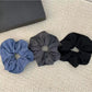 Gifty - Simple Ruffled Polyester Fabric Hair Scrunchie