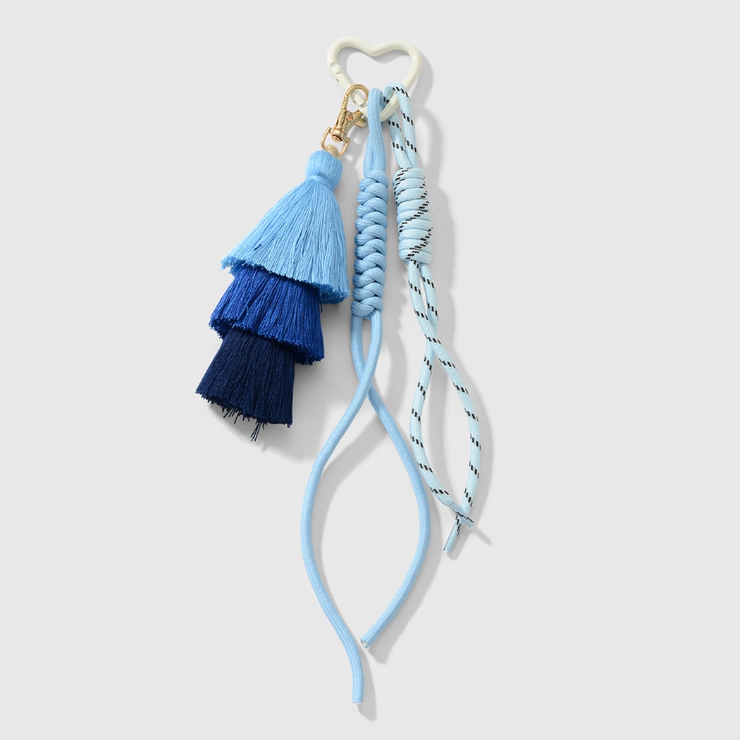 Keypus - Ethnic Style Layered Tassel Woven Cord Keychain