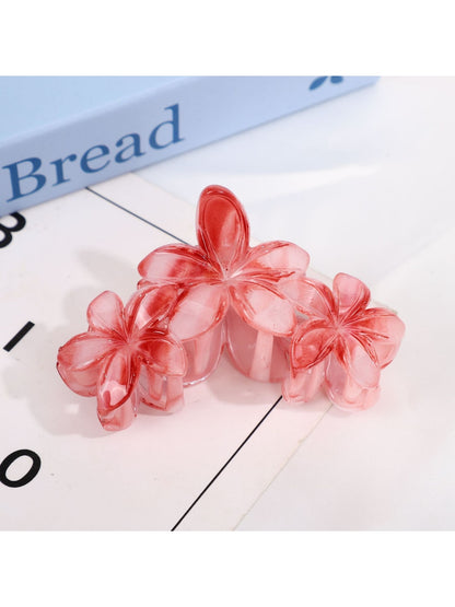 Beau - Plastic and Alloy Floral Hair Styling Claw Clip