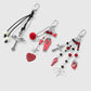 Keypus - Halloween Bat Cross Heart Charm Keychain