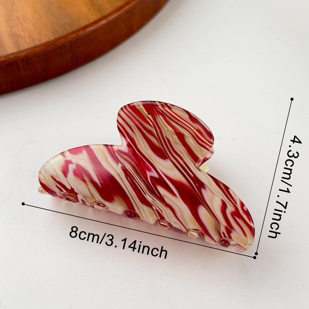 Beau - Elegant Style Marble Print Claw Clip
