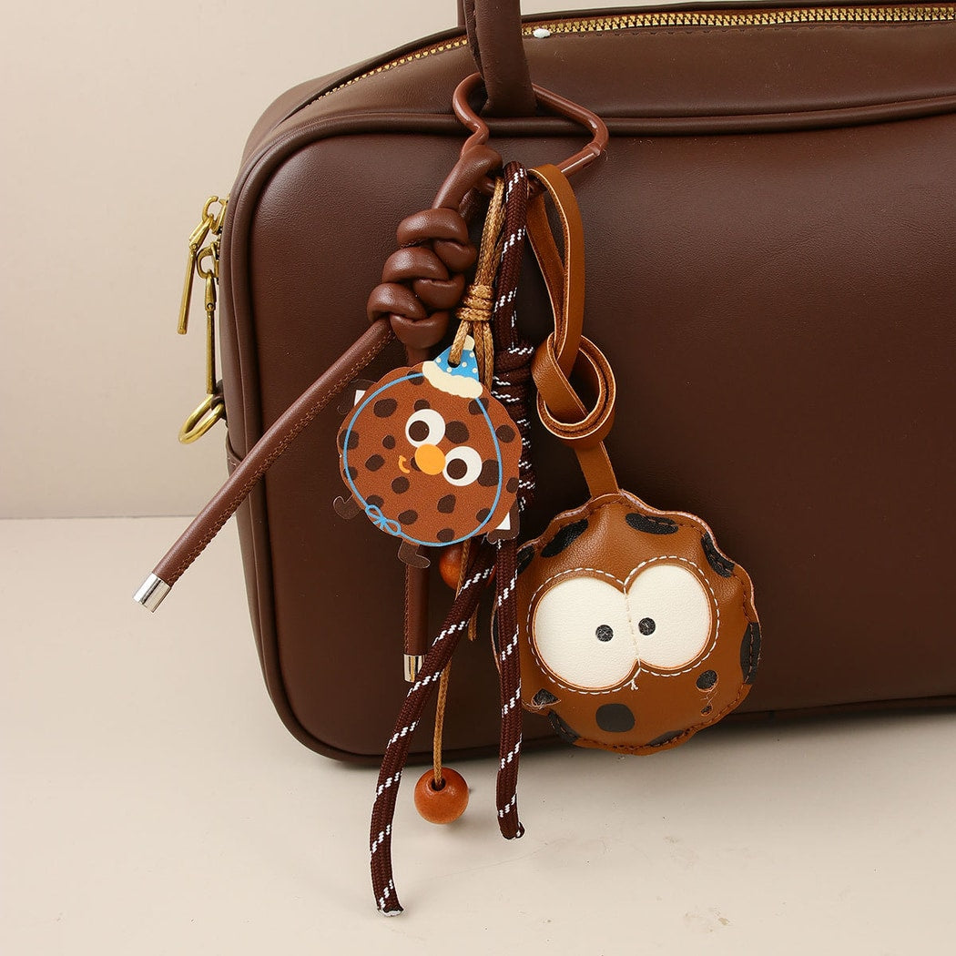Keypus - Cookie Design PU Alloy Bag Charm Keychain