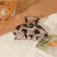Beau - Leopard Print Half Round Claw Clip