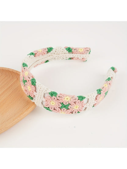 Gifty - Colorful Flower Wide Headband