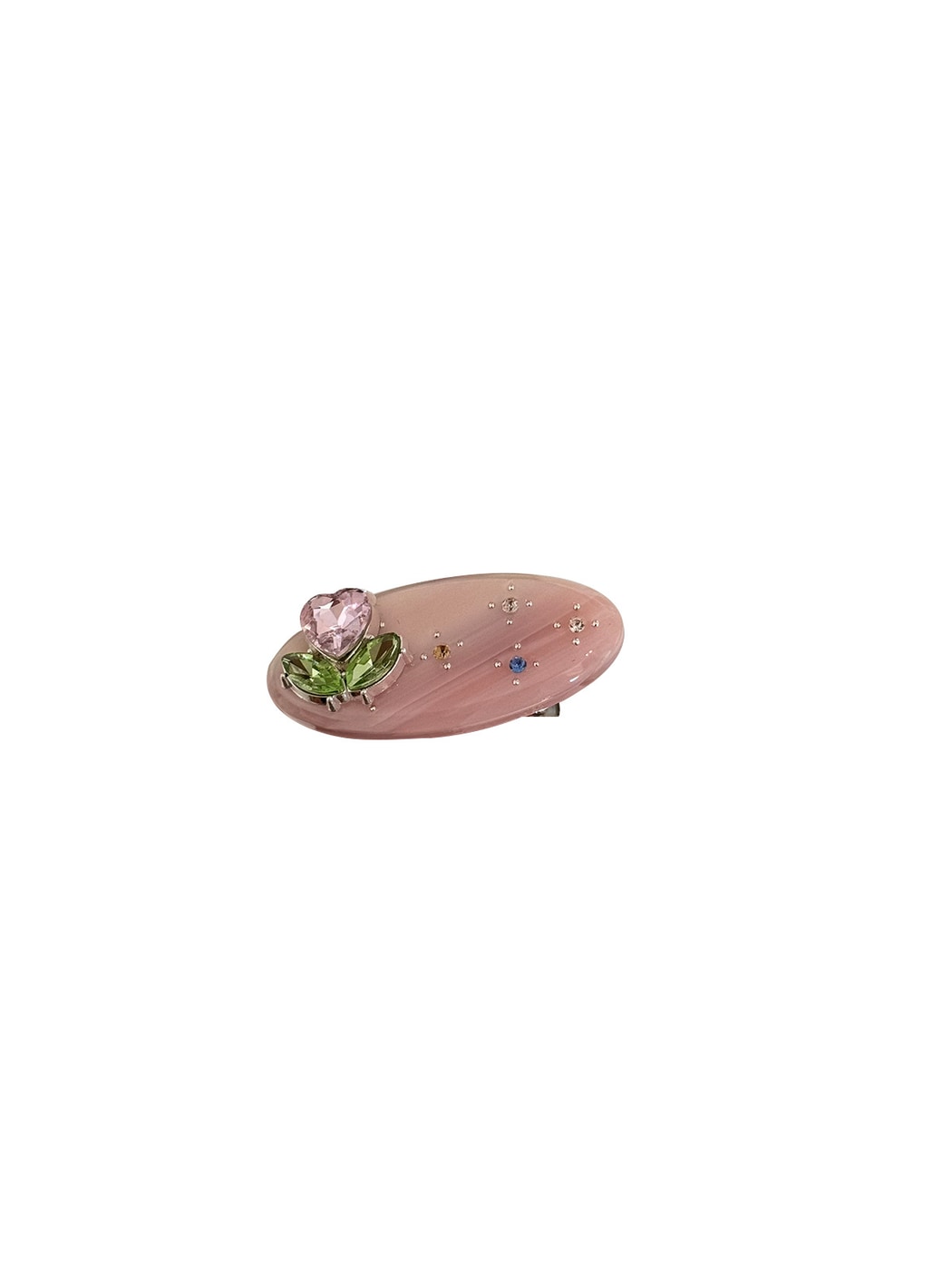 Beau - Sweet Style Oval Floral Side Hair Clip