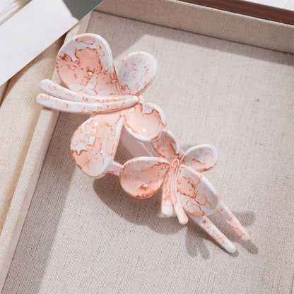 Beau - Marble Patterned Elegant Hair Clip
