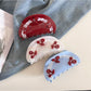 Beau - Adorable Half Round Cherry Themed Claw Clip