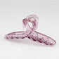 Beau - Clear Solid Color Crisscross Claw Clip