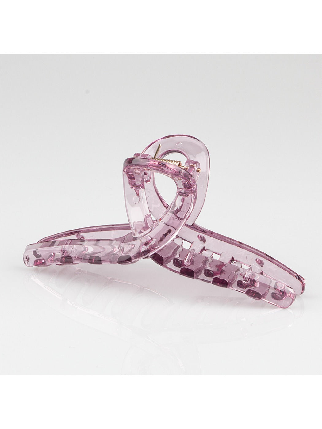 Beau - Clear Solid Color Crisscross Claw Clip