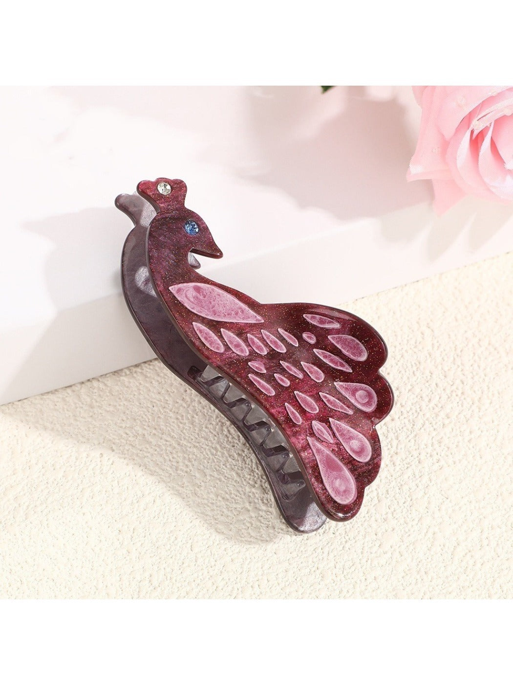 Beau - Peacock Shaped Hair Clip