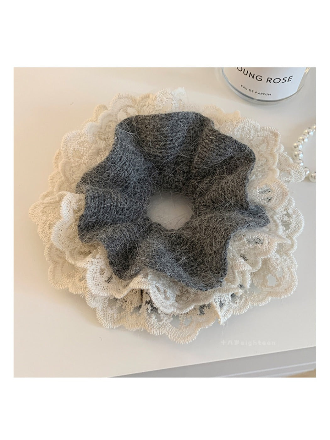 Gifty - Lace Knitted Hair Scrunchie