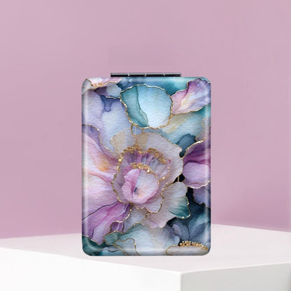 Mirroray - Gradient Floral Compact Travel Makeup Mirror