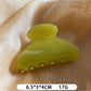 Beau Sweet Chic acetate claw clip shown from above with symmetrical design